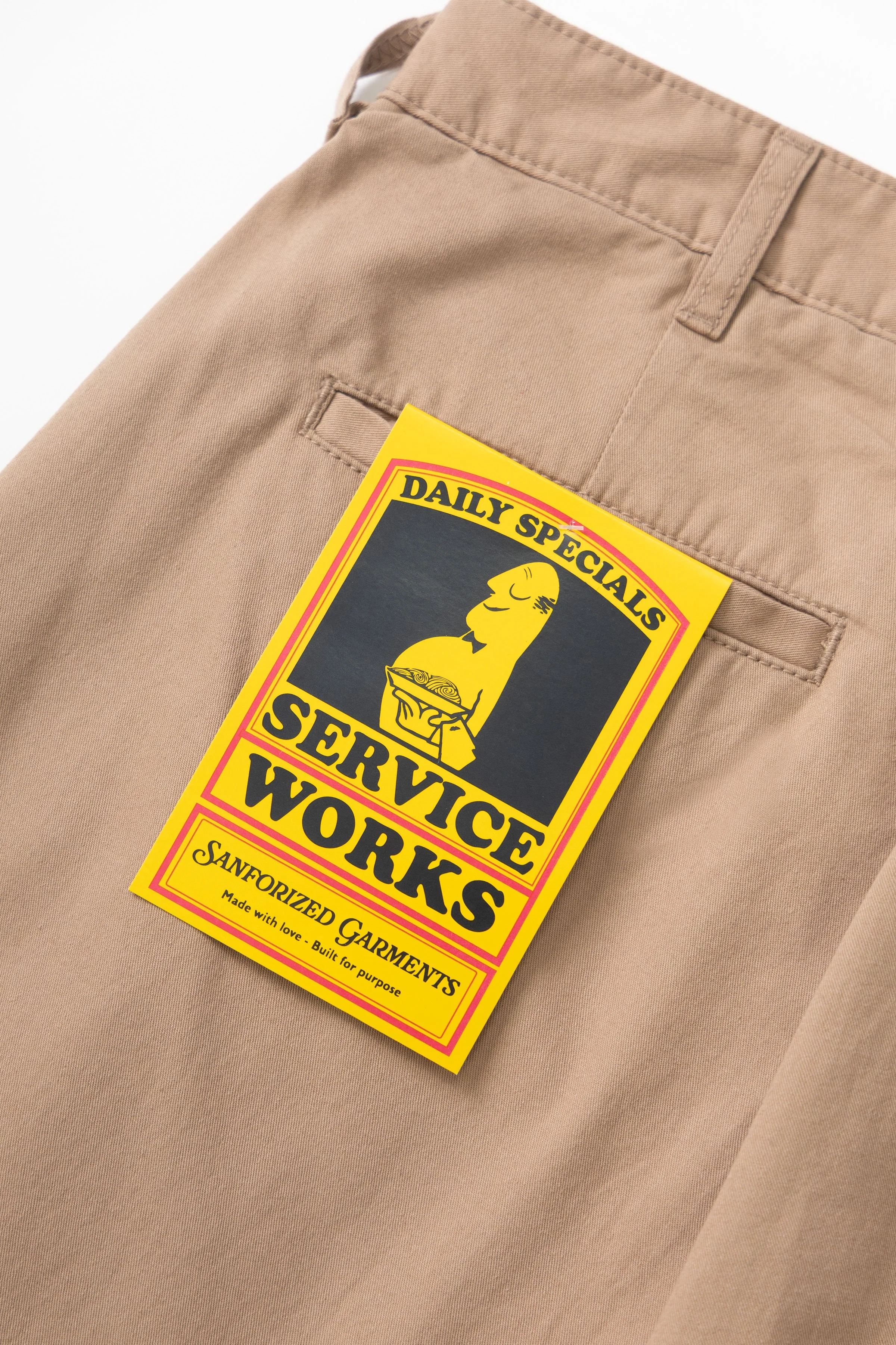 Service Works - Twill Part Timer Pant - Mushroom - Image 6