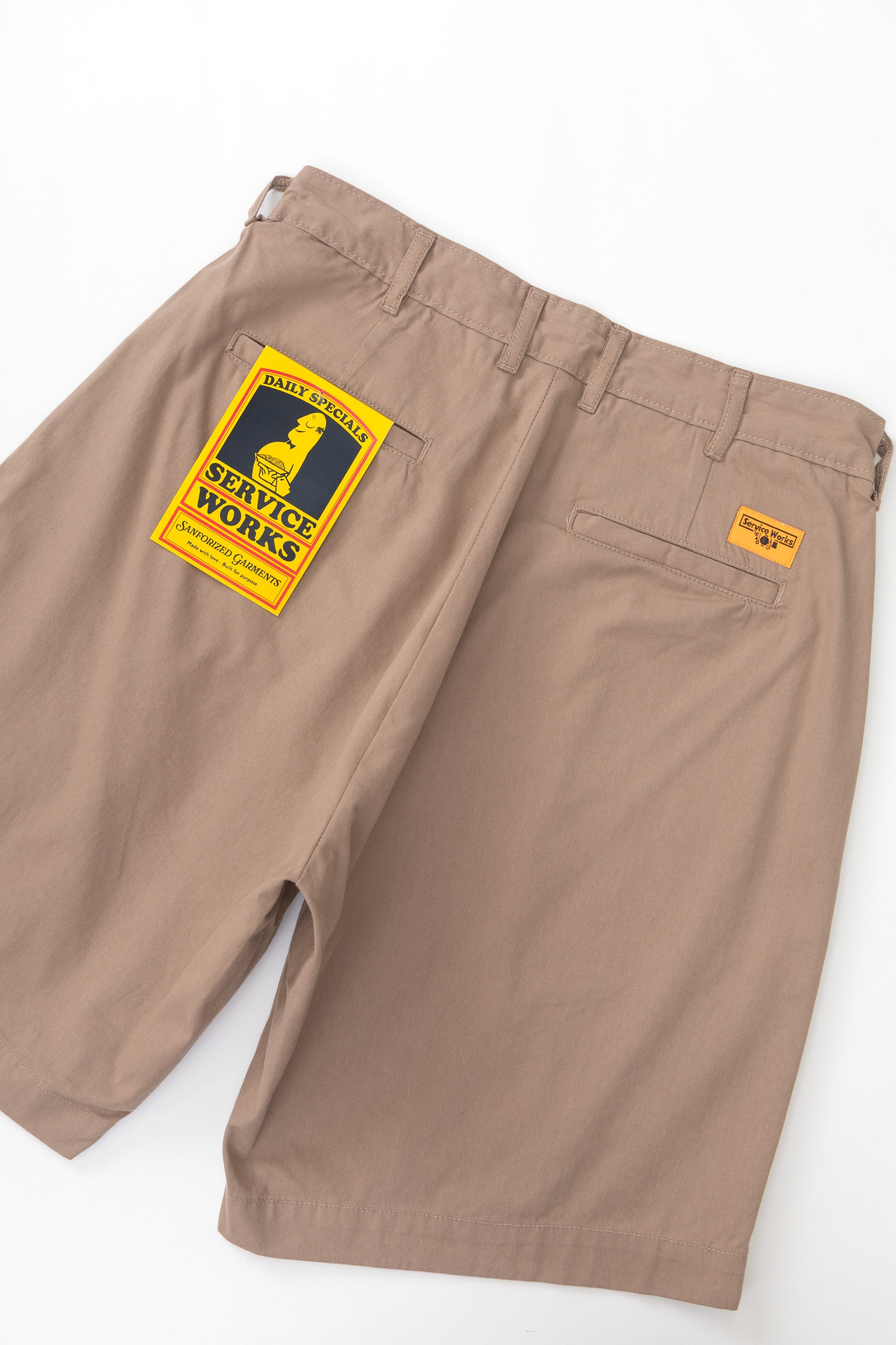 Service Works - Twill Part Timer Shorts - Mushroom - Image 4
