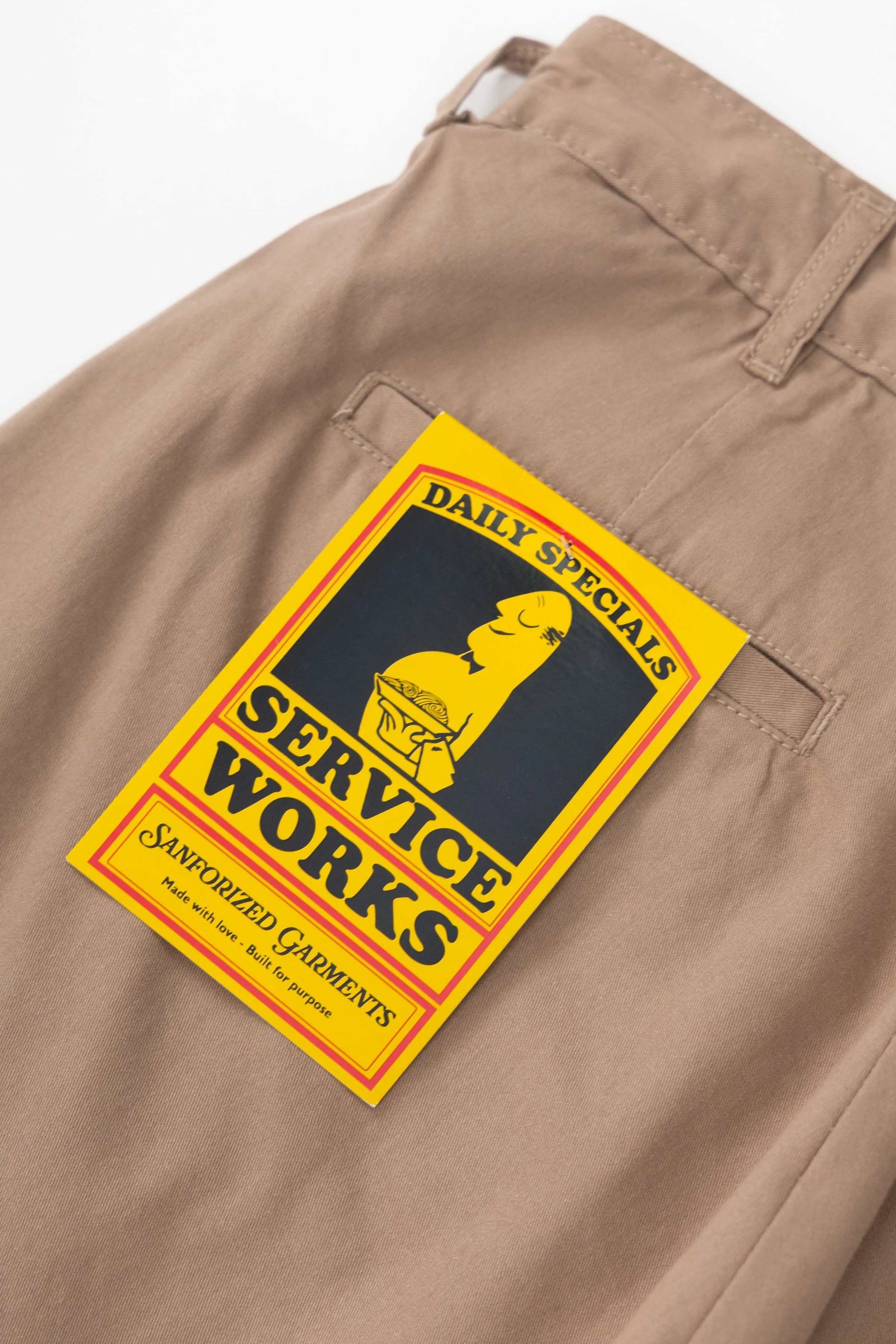 Service Works - Twill Part Timer Shorts - Mushroom - Image 6