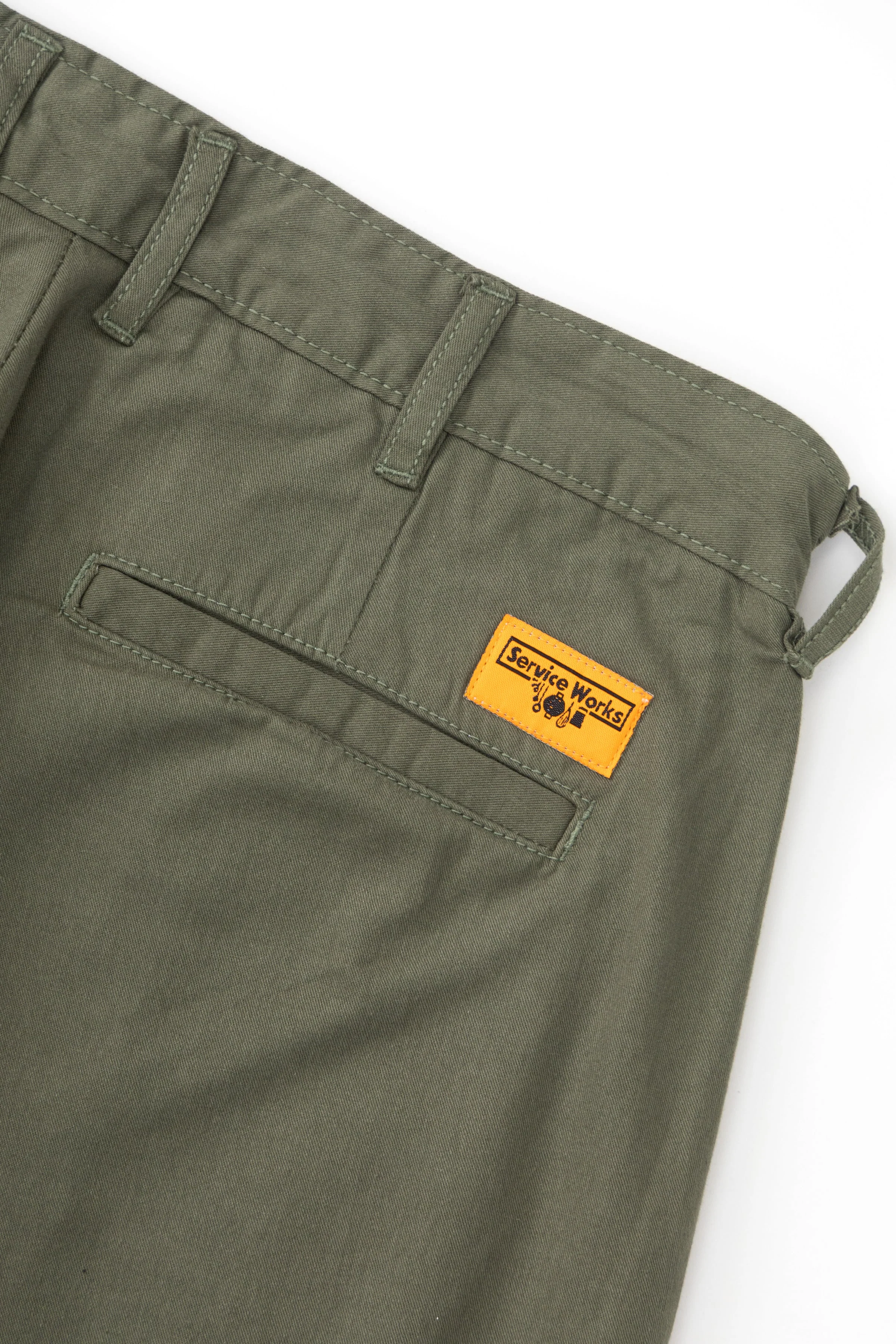 Service Works - Twill Part Timer Shorts - Olive - Image 6