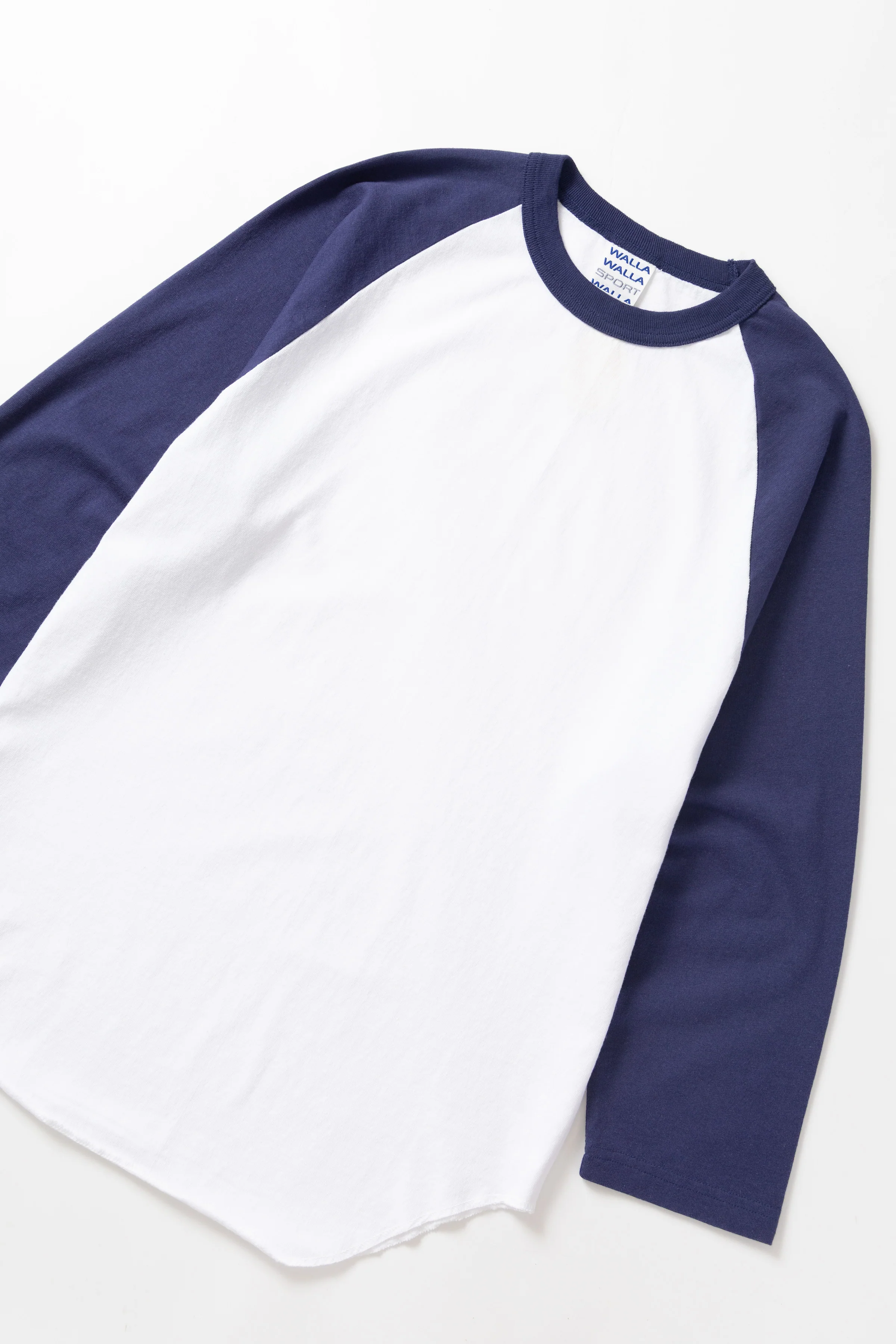 Walla Walla Sport - 2-Tone Baseball Tee - White/Navy - Image 3