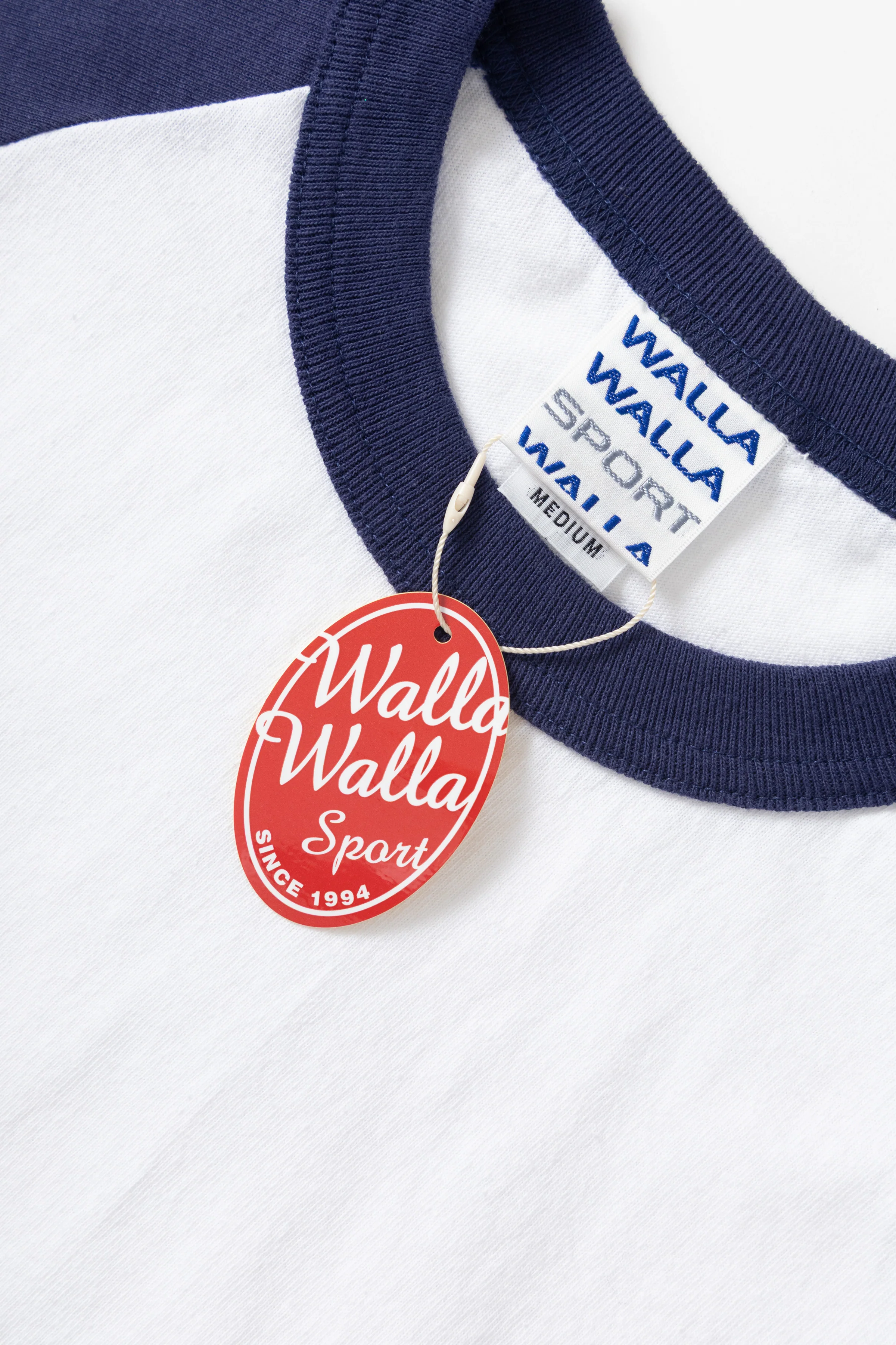 Walla Walla Sport - 2-Tone Baseball Tee - White/Navy - Image 8