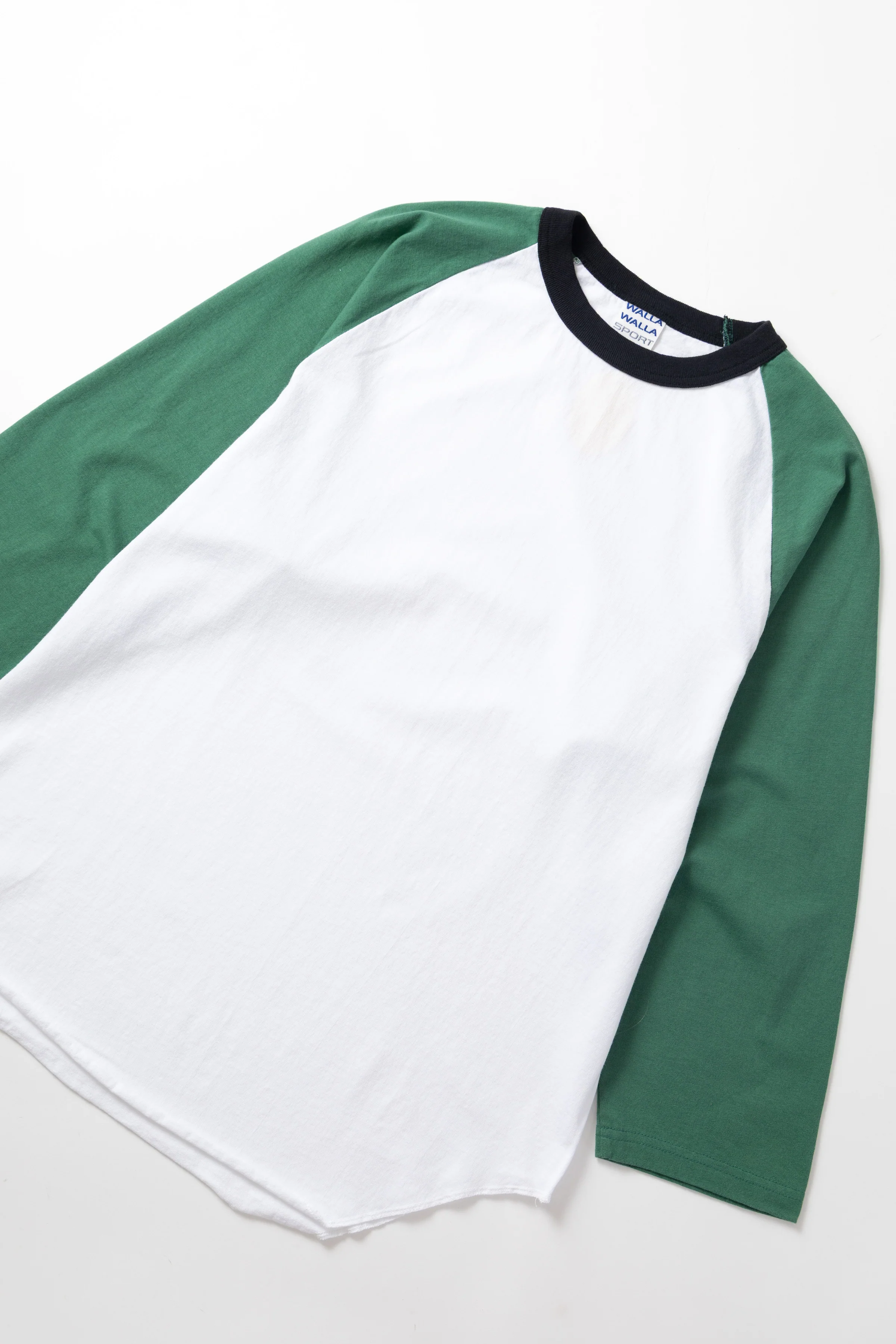 Walla Walla Sport - 3-Tone Baseball Tee - Grass/Black - Image 3
