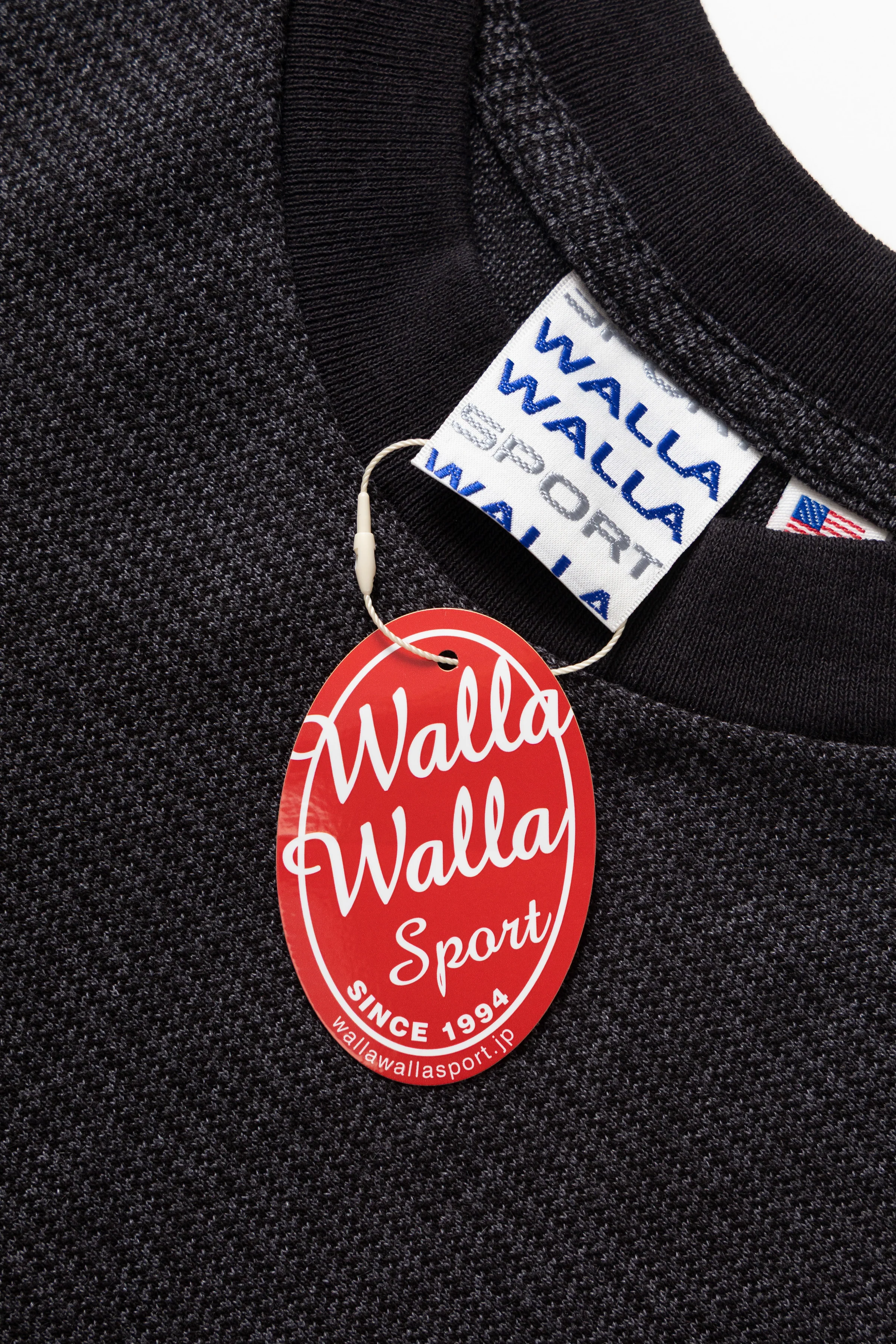 Walla Walla Sport - Jacquard Stripe Tee - Black - Image 6