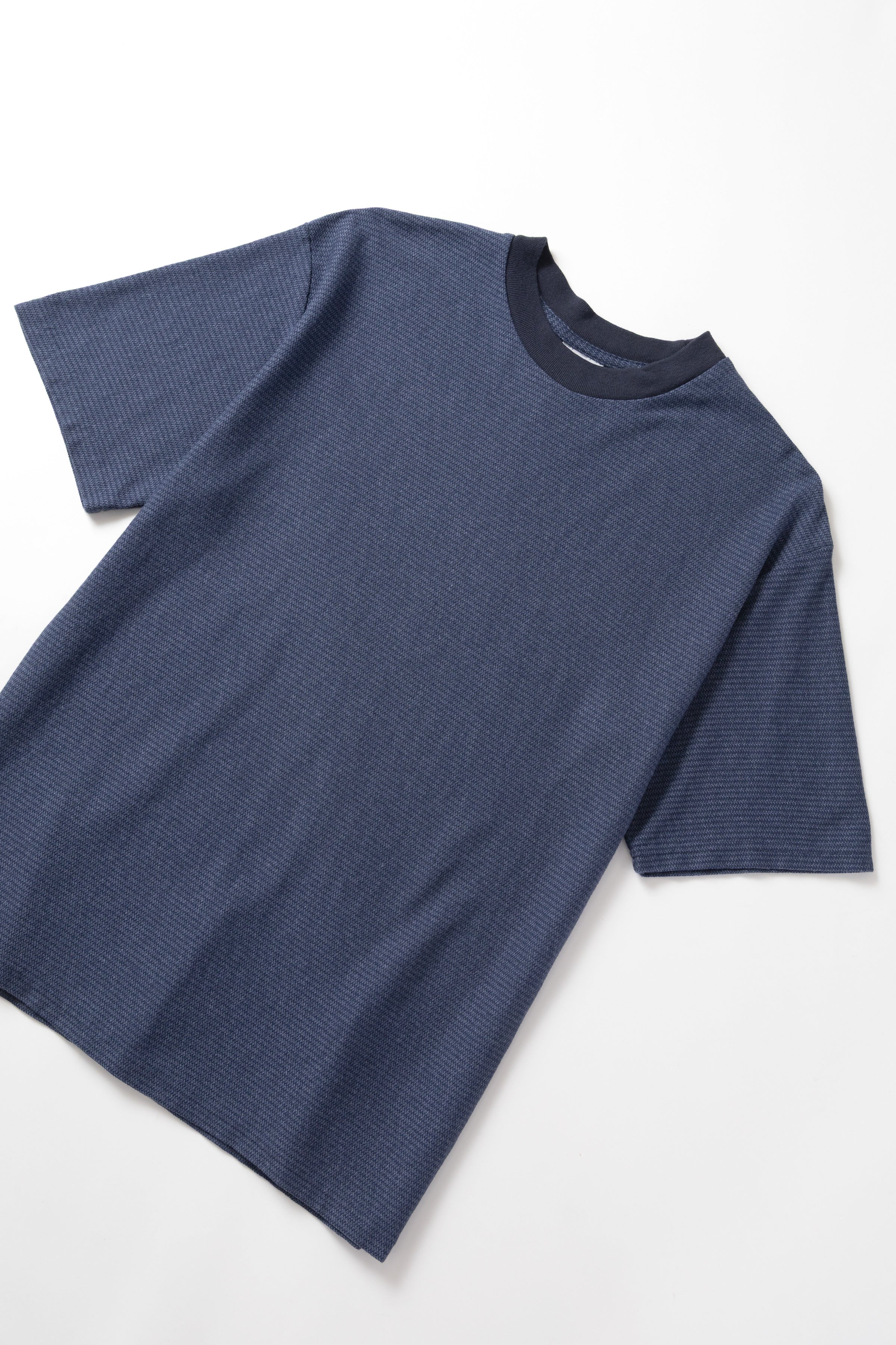 Walla Walla Sport - Jacquard Stripe Tee - Navy - Image 3