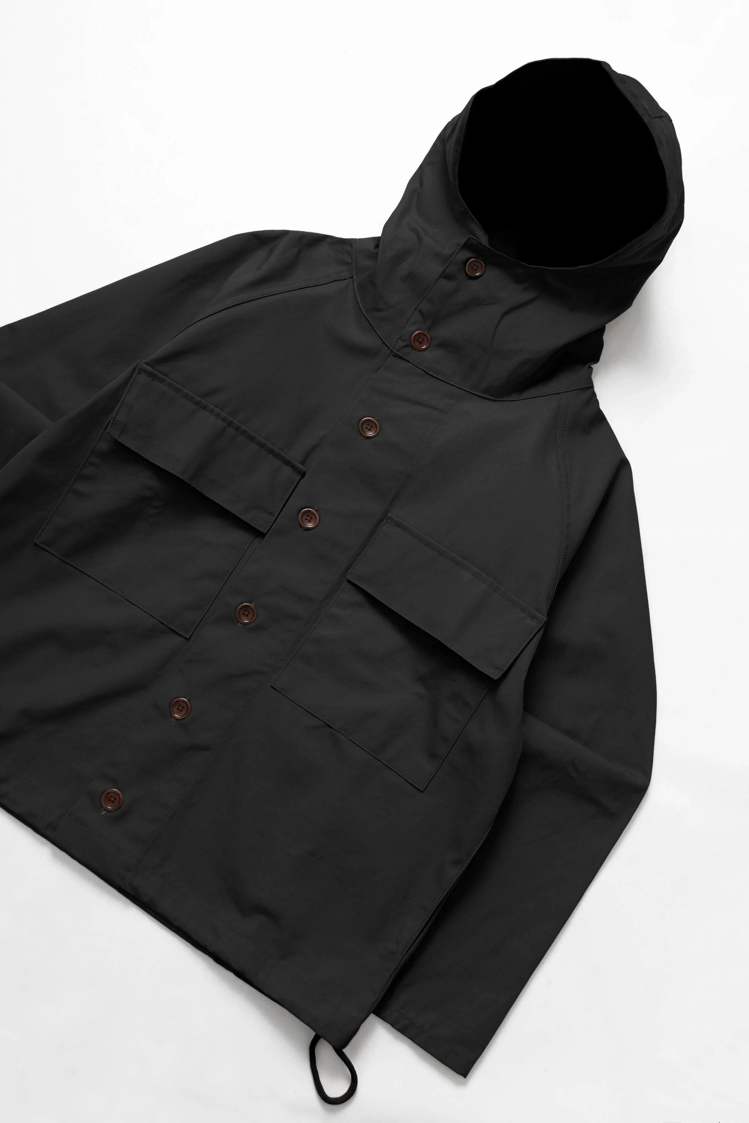 Service Works - Waxed Cotton Allotment Parka - Black - Image 2