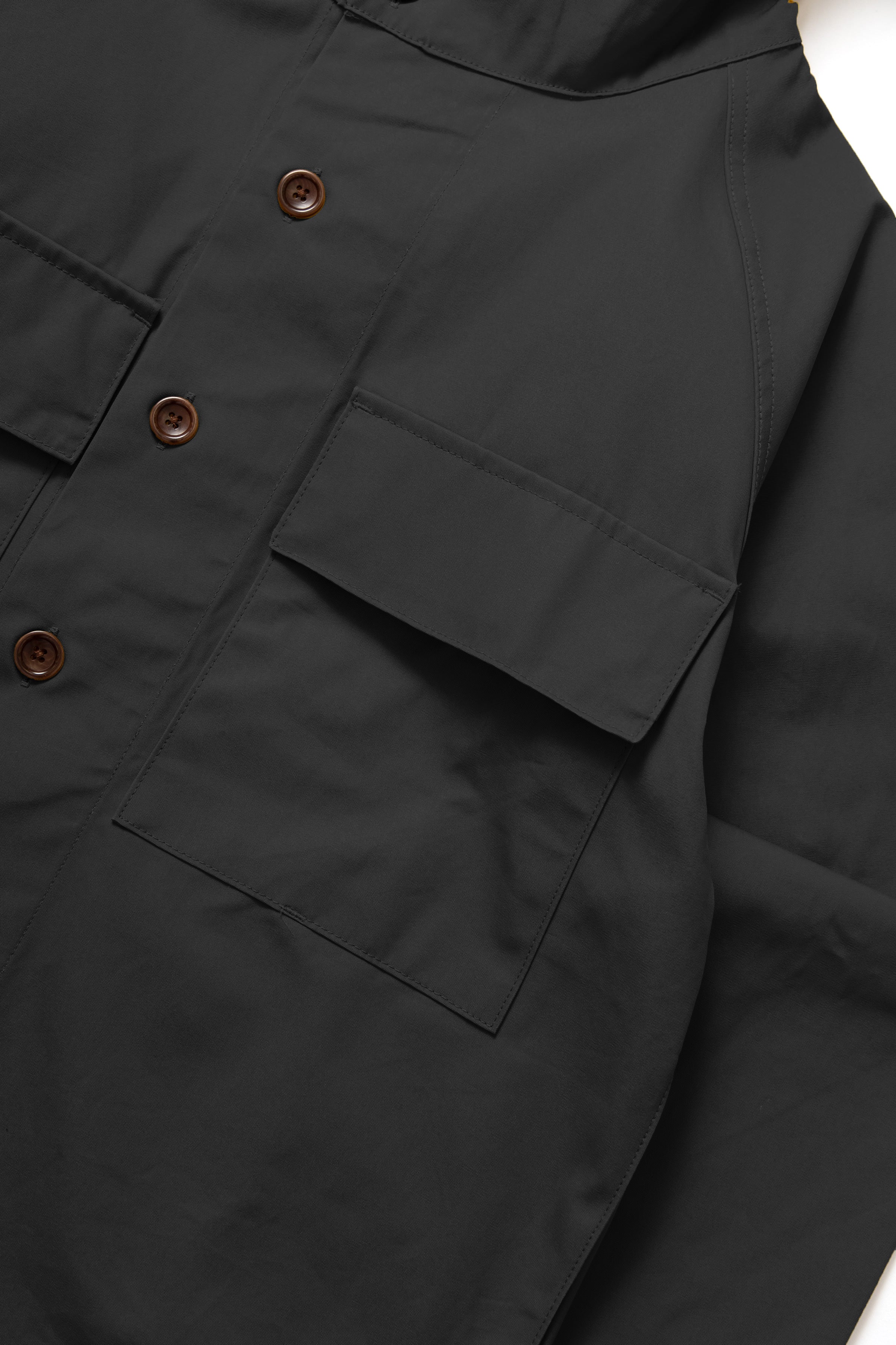 Service Works - Waxed Cotton Allotment Parka - Black - Image 3