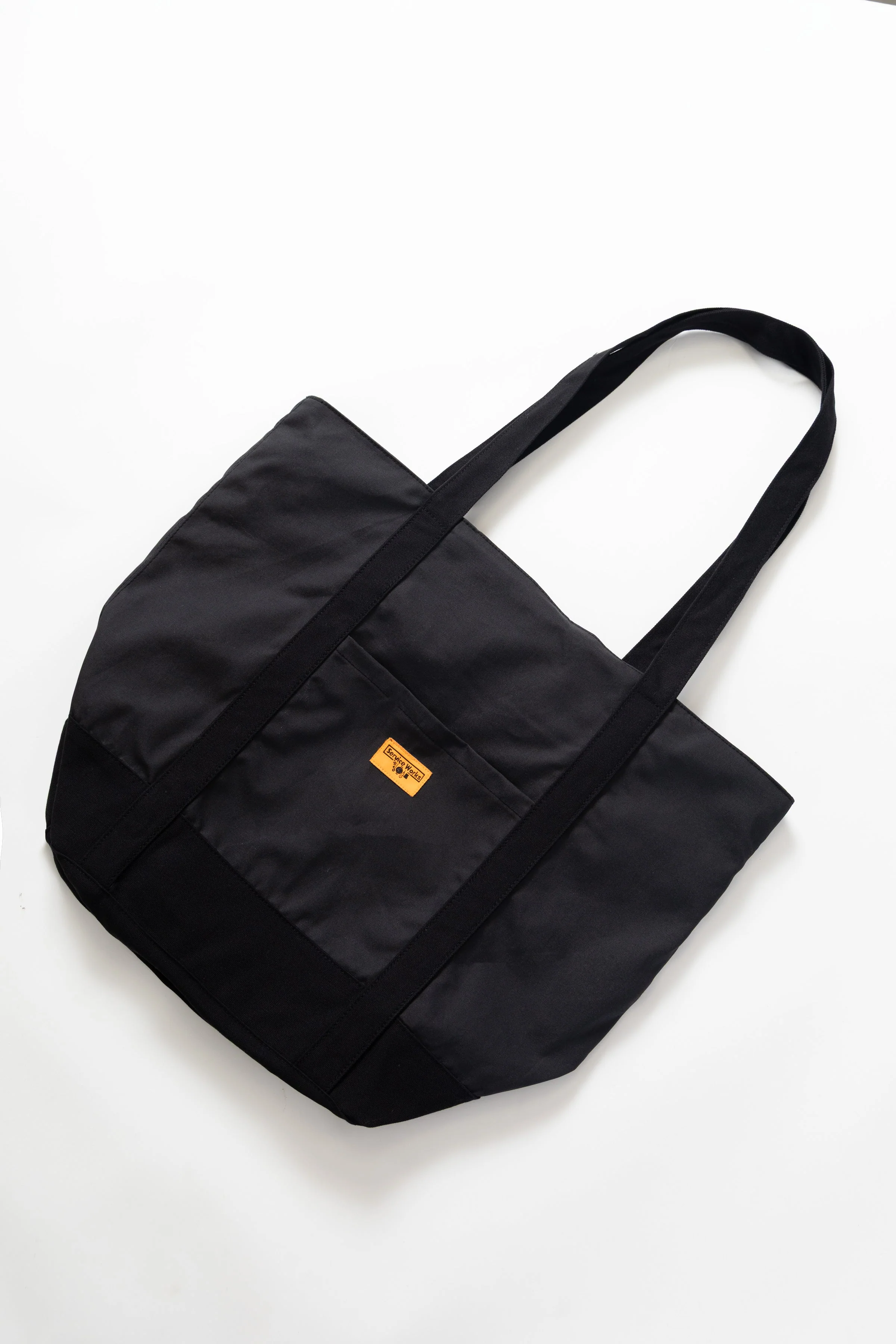 Service Works - Waxed Cotton Tote Bag - Black - Image 2