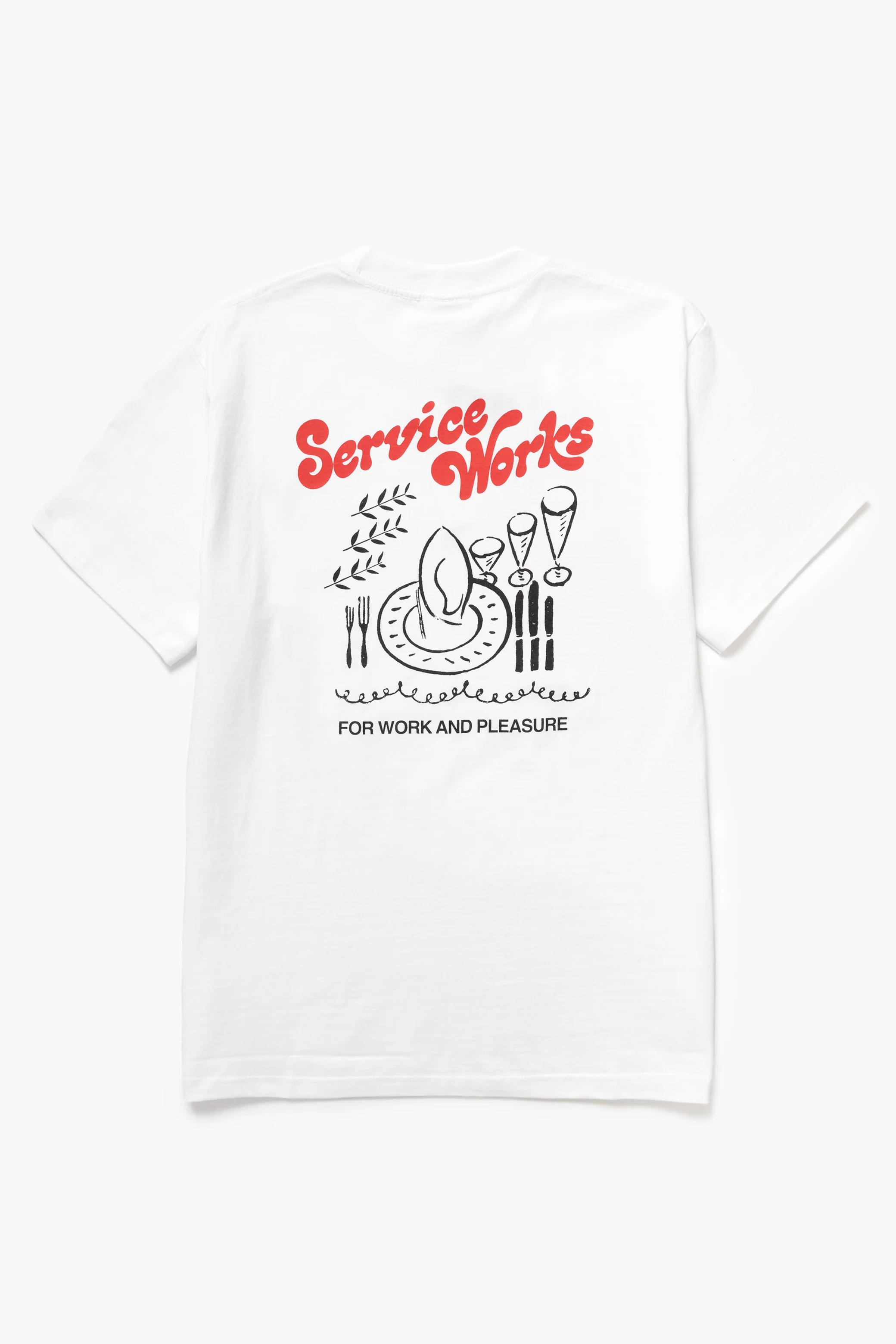 Service Works - Work + Pleasure Tee - White - Image 2