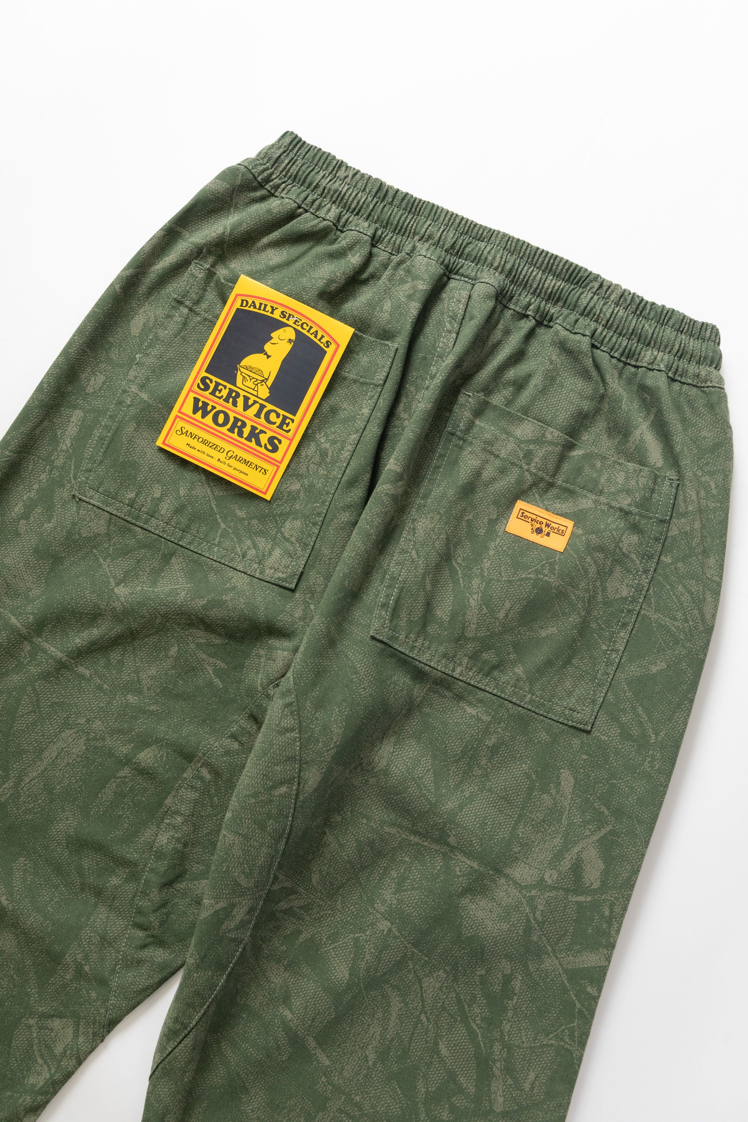 Service Works - Xerox Camo Chef Pants - Olive - Image 4
