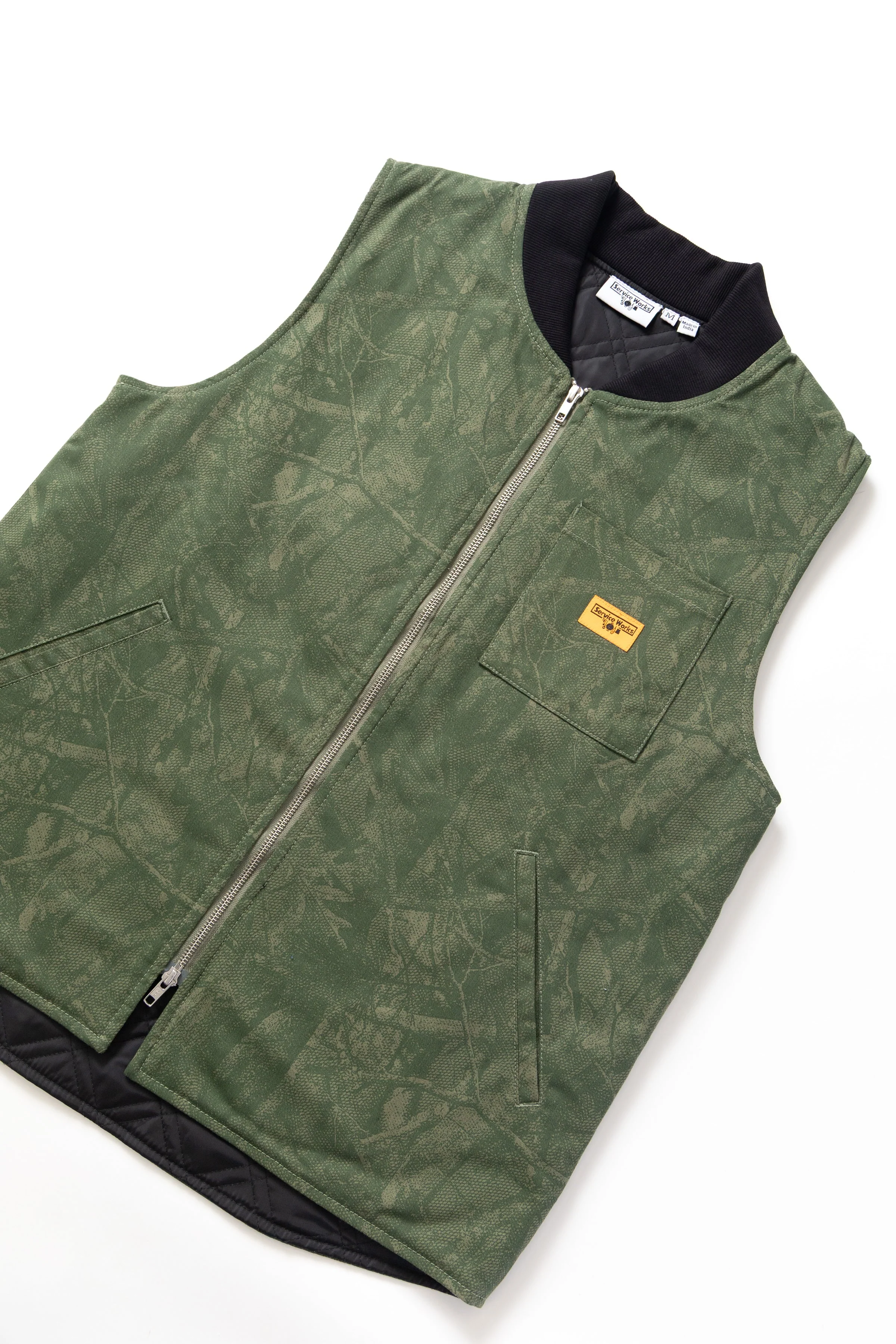 Service Works - Xerox Camo Padded Work Vest - Olive - Image 2